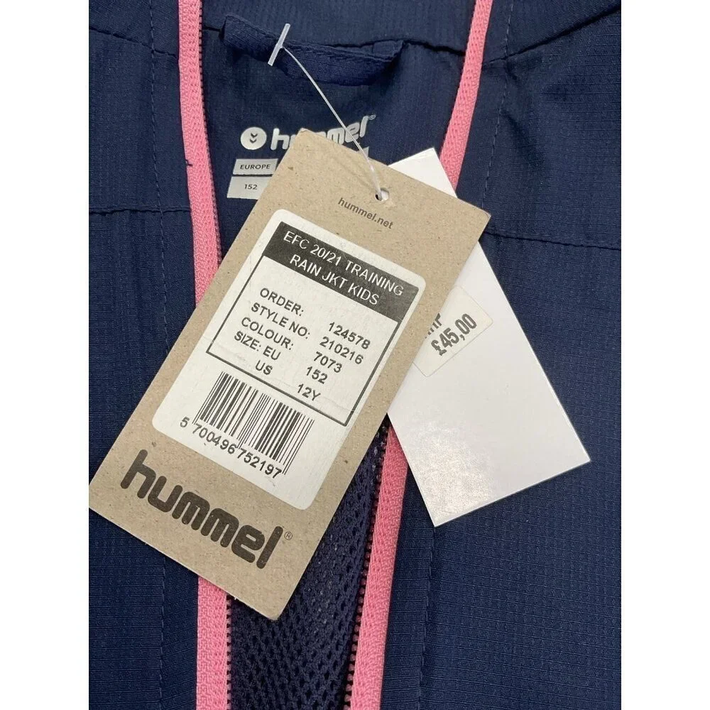 NWT Everton FC Hummel Football Training Windbreaker Jacket Zip-Up Children’s YM